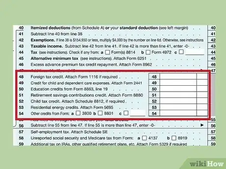 Image titled Fill out IRS Form 1040 Step 20