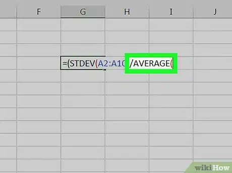 Image titled Calculate RSD in Excel Step 5