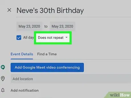 Image titled Add Birthdays to Google Calendar Step 10