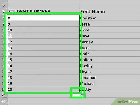 Image titled Add Autonumber in Excel Step 6