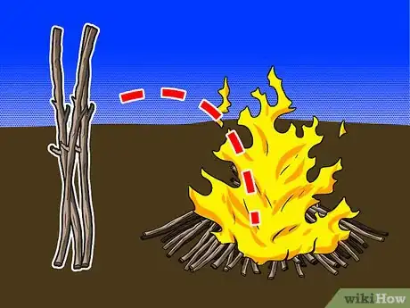 Image titled Make a Bonfire with Lighter Fluid Step 7