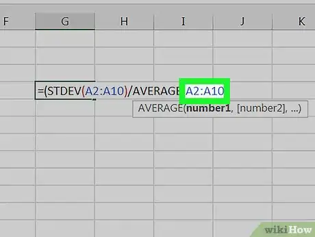 Image titled Calculate RSD in Excel Step 6