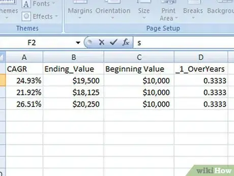 Image titled Calculate CAGR in Excel Step 8