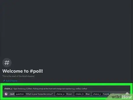 Image titled Create a Poll in a Discord Chat on a PC or Mac Step 7