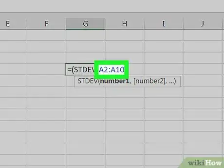 Image titled Calculate RSD in Excel Step 3