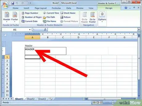 Image titled Add a Header or Footer in Excel 2007 Step 5