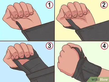 Image titled Use Wrist Wraps Step 6