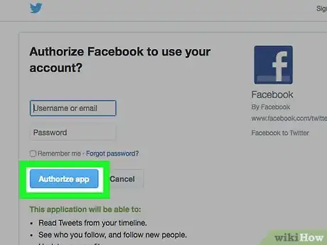 Image titled Link Facebook to Twitter Step 4