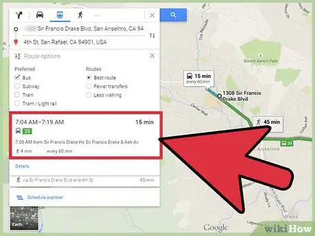 Image titled Get Bus Directions on Google Maps Step 6