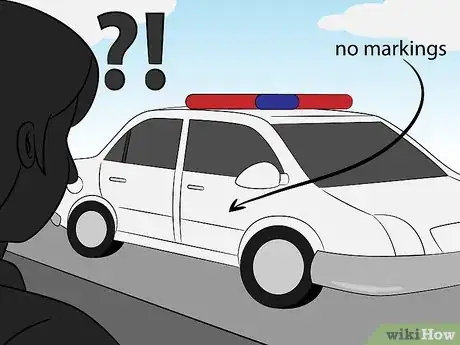 Image titled Tell if You're Being Pulled Over by a Legit Police Officer Step 1