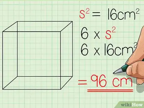 Image titled Find the Surface Area of a Cube Step 3