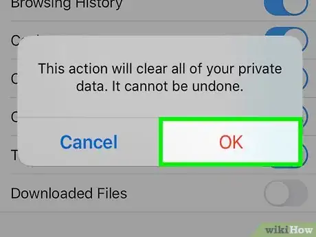 Image titled Clear Your Browser's Cache on an iPhone Step 18