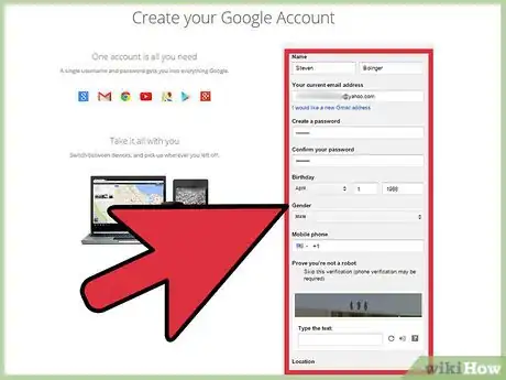 Image titled Make a Google Account Without Gmail Step 2