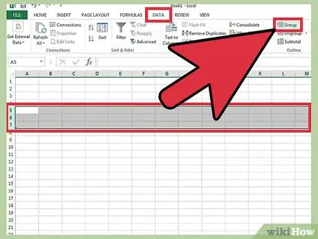 Image titled Hide Rows in Excel Step 4