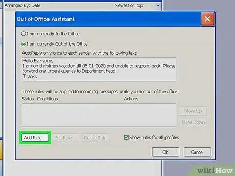 Image titled Turn On or Off the Out of Office Assistant in Microsoft Outlook Step 22