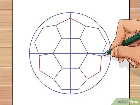 Image titled Draw a Soccer Ball Step 5