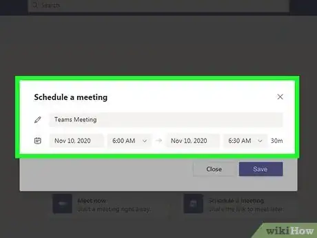 Image titled Create a Meeting in Teams Step 4