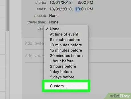 Image titled Set an Alarm on Your Mac Step 10