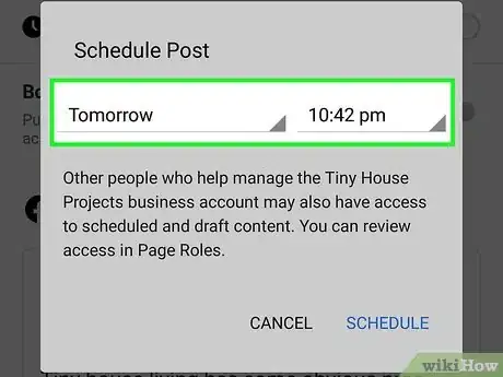 Image titled Schedule a Post on Facebook Step 19