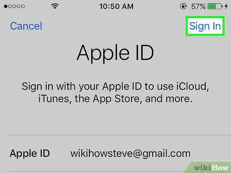 Image titled Set Up iCloud on the iPhone or iPad Step 4