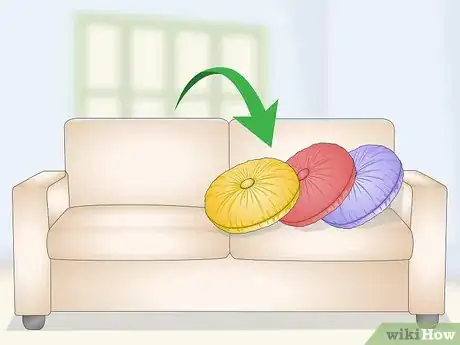 Image titled Decorate a Sofa with Pillows Step 4