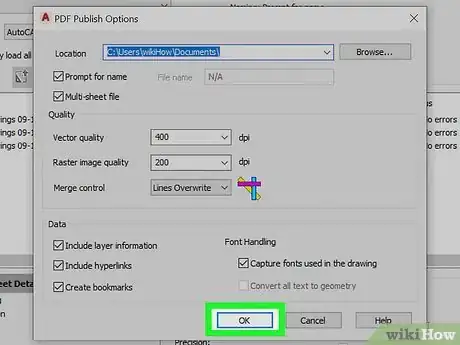 Image titled Convert an AutoCAD File to PDF Step 15