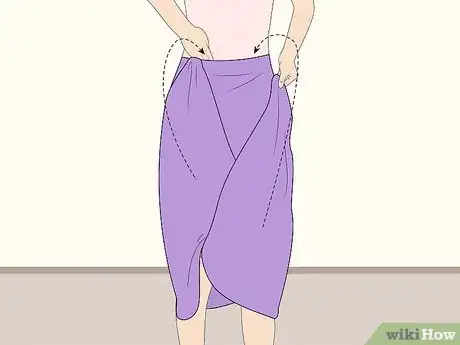 Image titled Tie a Scarf As a Skirt Step 2