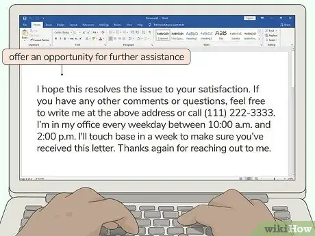 Image titled Respond to a Complaint Letter Step 10