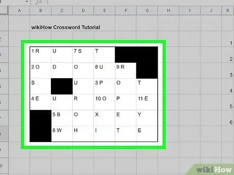 Image titled Make a Crossword Puzzle on Google Docs Step 11