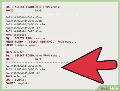 Image titled Delete Duplicate Records in Oracle Step 10