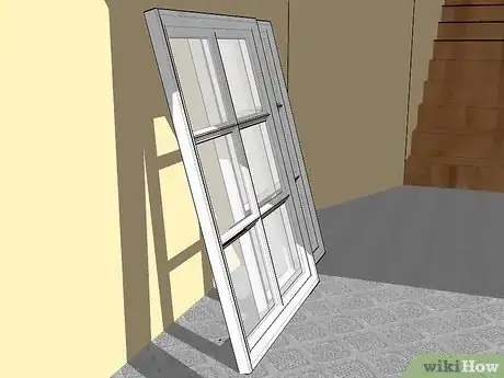 Image titled Create a Hanging Picture Frame from an Old Window Step 1