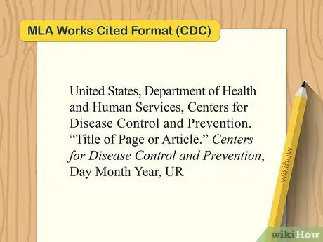 Image titled Cite the Centers for Disease Control and Prevention (CDC) Step 9