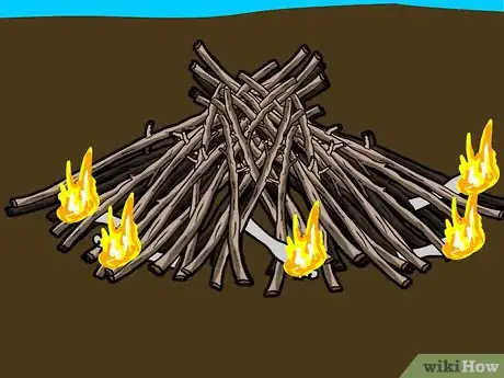 Image titled Make a Bonfire with Lighter Fluid Step 5Bullet1