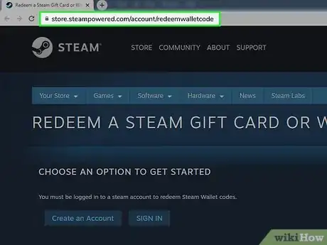 Image titled Redeem a Steam Wallet Code Step 3