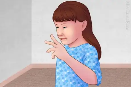 Image titled Autistic Girl with Down Syndrome Stimming.png