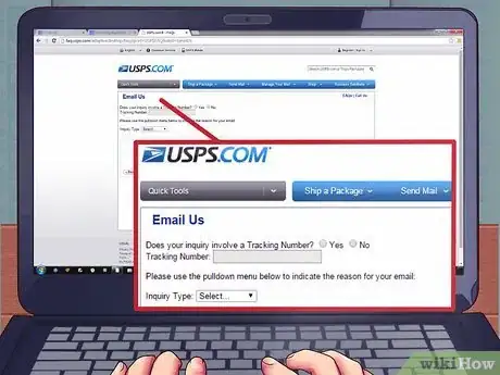 Image titled Contact USPS Step 2