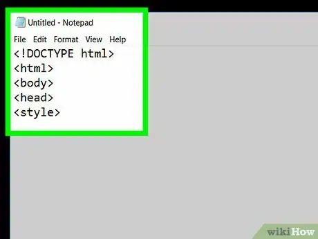 Image titled Create a Simple CSS Stylesheet Using Notepad Step 12