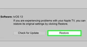 Restore an Apple TV