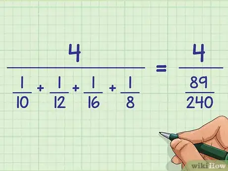 Image titled Calculate the Harmonic Mean Step 5