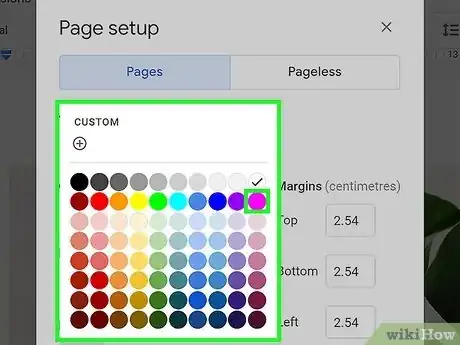 Image titled Change the Background Color on Google Docs Step 4