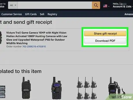 Image titled Share Order Details in Amazon Step 11