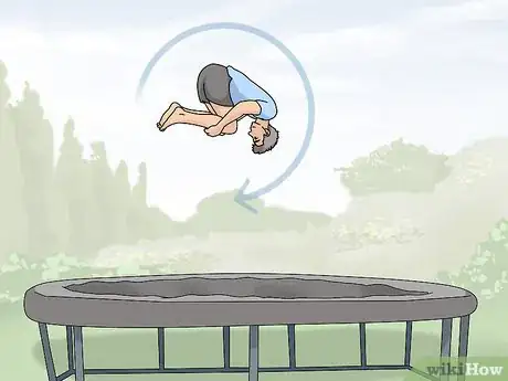 Image titled Land a Front Flip on the Trampoline Step 6