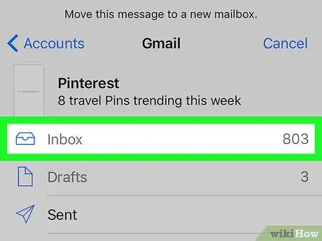 Image titled Unarchive an Email on Gmail on iPhone or iPad Step 7