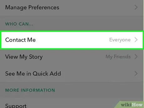 Image titled Prevent Strangers from Messaging You on Snapchat Step 4