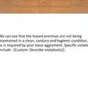 Write a Warning Letter to a Tenant