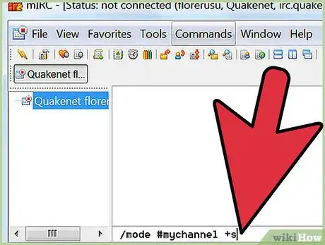 Image titled Create a Private Channel in IRC Step 5