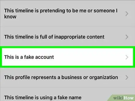 Image titled Report a Fake Account on Facebook Step 7