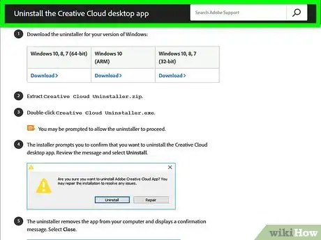 Image titled Uninstall Adobe Creative Suite Step 1
