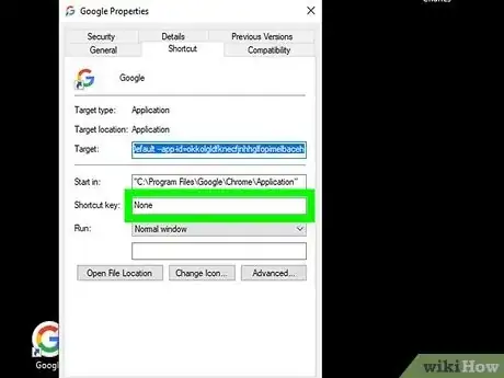 Image titled Add a Google Shortcut on Your Desktop Step 8