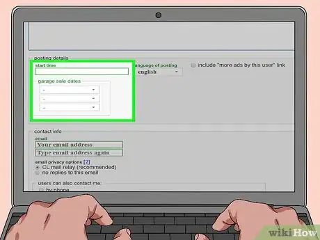 Image titled Advertise a Garage Sale on Craigslist Step 8